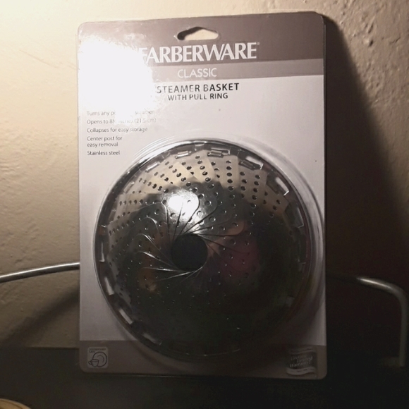Farberware Classic Steamer Basket With Pull Ring Adjustable Stainless Steel - Picture 1 of 10